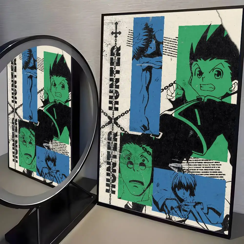 1 Stück Hochwertiges Japan Anime Hunter X Hunter Poster HD Leinwanddruck Ästhetisches Kunstdruckpapier Wandkunst für Wohnzimmer Heimdekoration – Detail 14