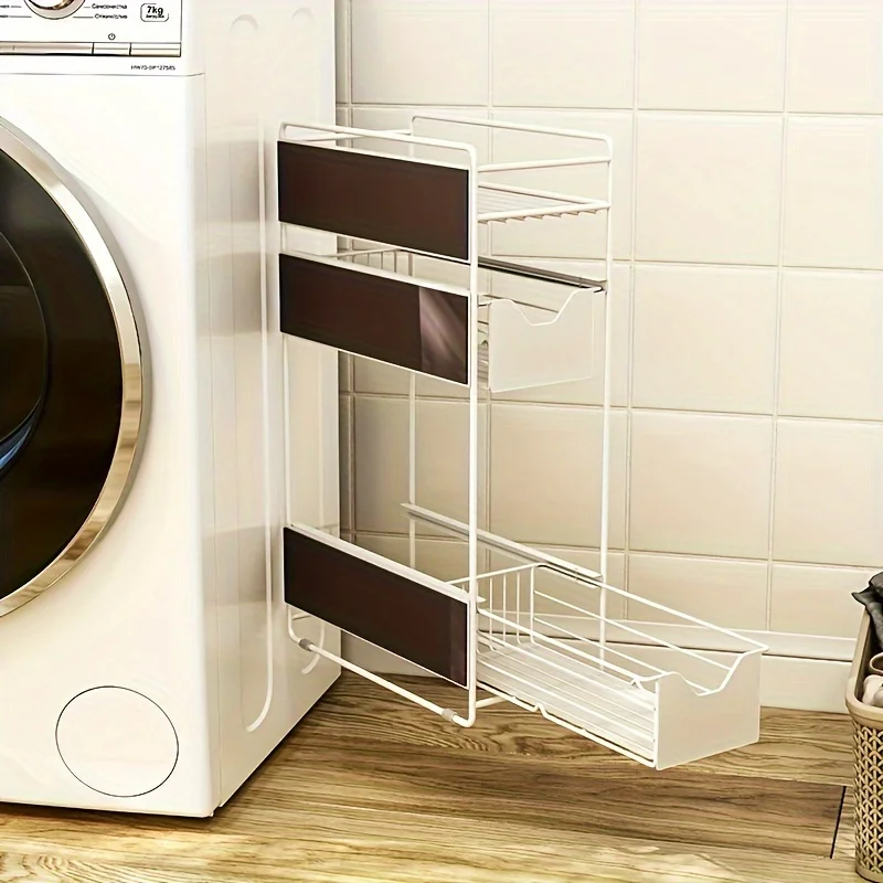 

Washing Machine Magnetic Side Stand, 1pc - Metal Drawer Storage and Organizing Box, for Washing Machine,