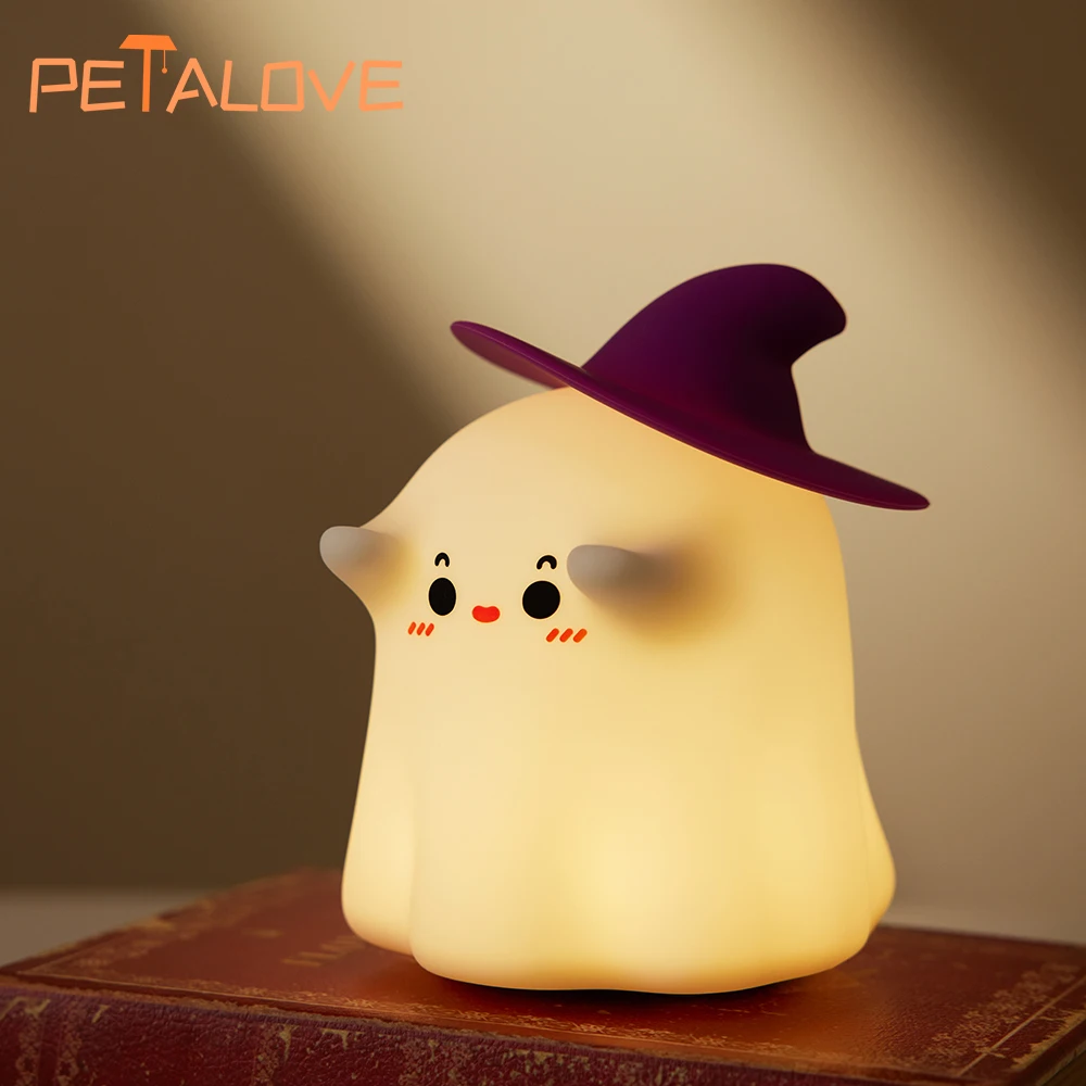 Halloween Cute Night Light Decoration Room Atmosphere Decoration Ghost Demon Kiwibird Magician Soft Silicone Lamp