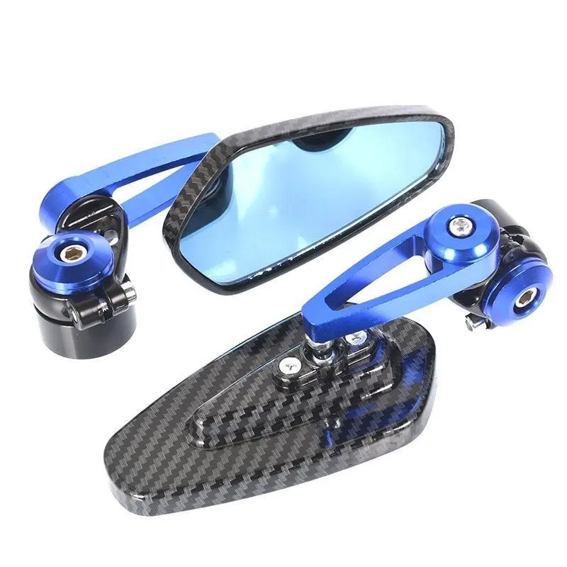 Motorcycle Rearview Mirror Aluminum Alloy Handle Rearview Mirror Retrofit Inverted Mirror Motorcycle Accessories