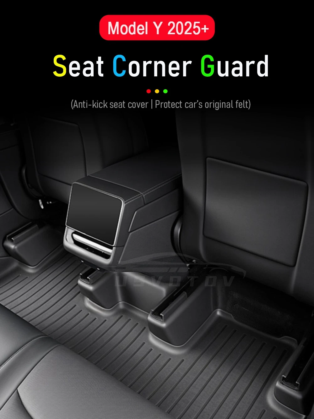 ل تسلا نموذج Y العرعر 2025 2026 اكسسوارات تحت مقعد غطاء حماية الزاوية مكافحة ركلة مكافحة القذرة وسادة ل تسلا نموذج Y إطلاق #2
