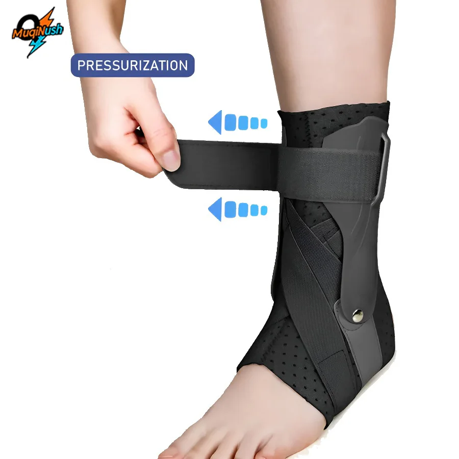 

MuqiNush 1 PC Ankle Protector Support for Twisted Ankle for Achilles Tendon Sprain Injury Recovery Running Basketball Football