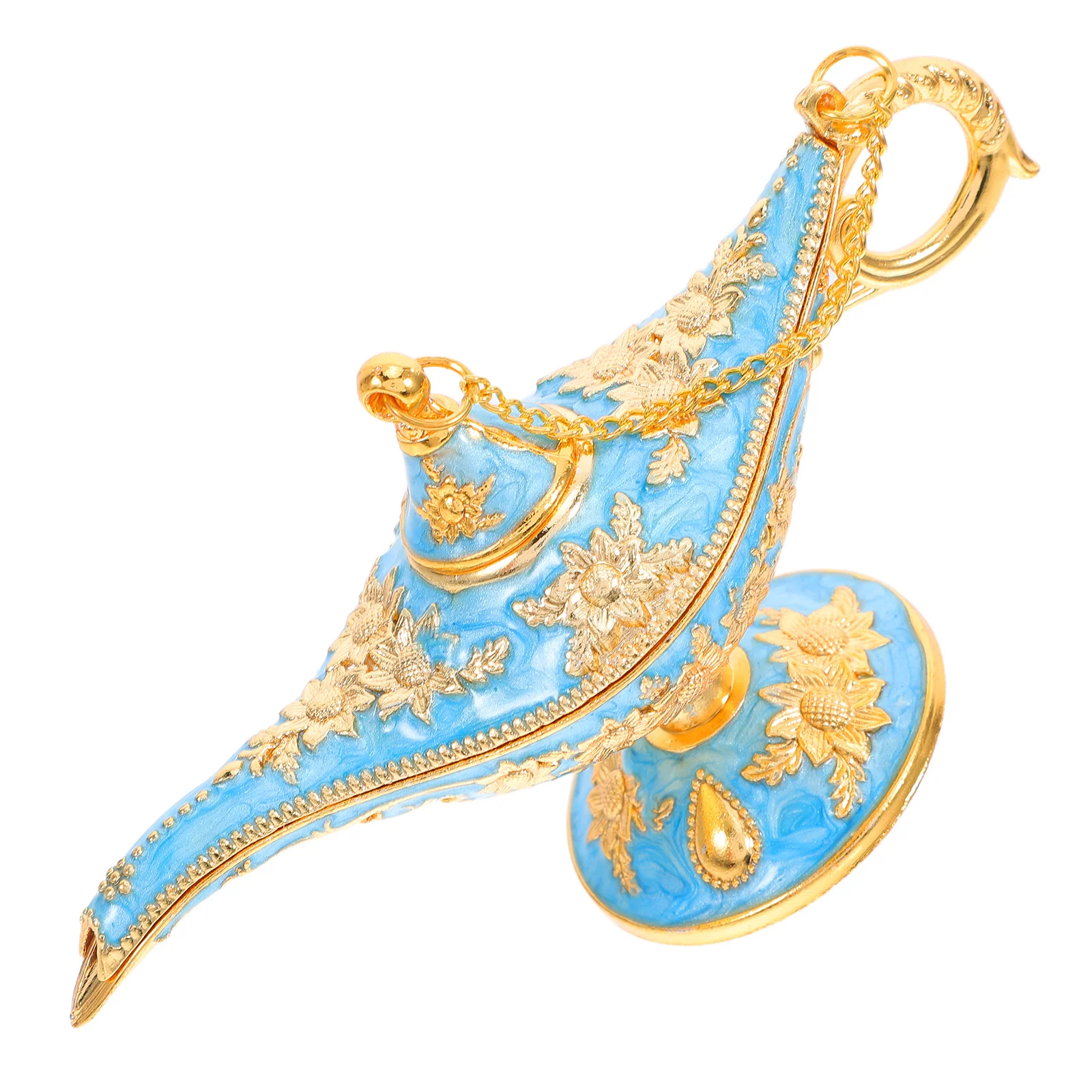 

Vintage Style Metal Lamp Ornament Decorative Desktop Light Statue For Bedroom Living Room Party Decoration Retro Lamp