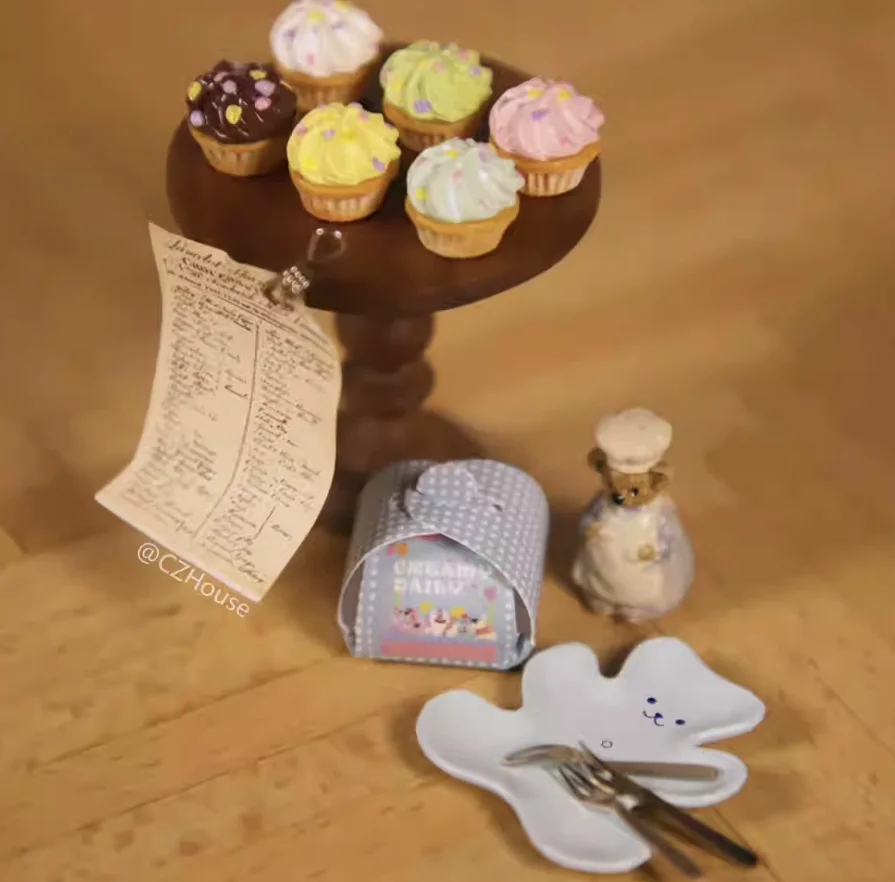Handmade Miniature Food Set: Mini Cupcake Plate, Bear Popsicle, Openable Kettle & Dog Mug Toys Fast Shipping 4-5 Days with Video