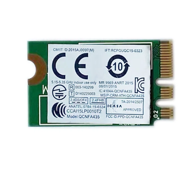 FOR  QCNFA435 E470E475E570E575AC5G dual-band wireless network card 00JT477 01AX709  WIFI 433M Bluetooth 4.1