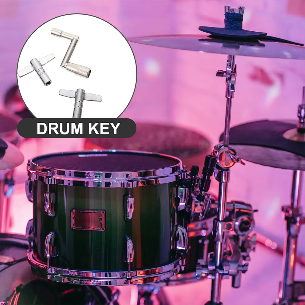 

3 Pcs Drum Key Wrench Hardware for Drums Tuner Drummer Musical Instrument Accessories Electric Bass