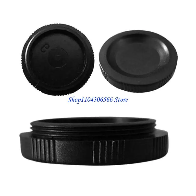 02DD Camera CS Interfaz montaje Cubierta sombreado CCD Dust Caps Sukvas (Negro 5 piezas)