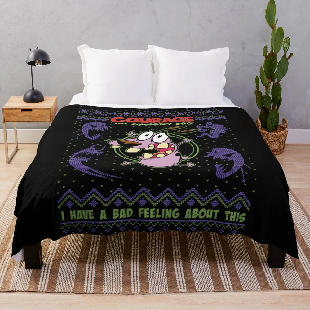 

Christmas Bad Feeling Ugly Throw Blanket Furrys Bed Blankets