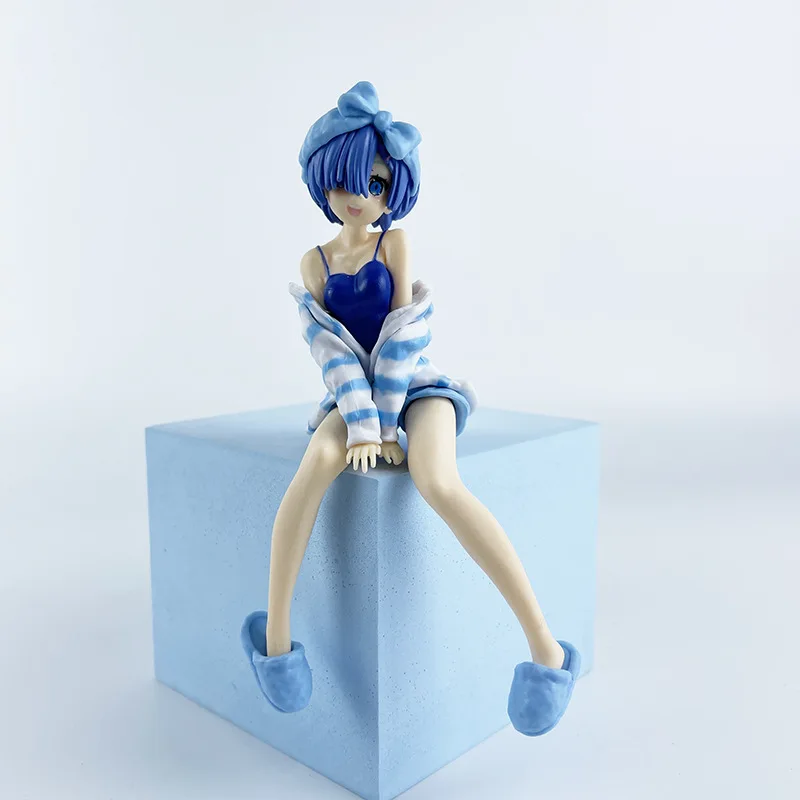 Anime Re:Life In A Different World From Zero kawaii Rem Figure Ram PVC Model Emilia Figurine Hobbies Toys Birthday Gift Pajamas