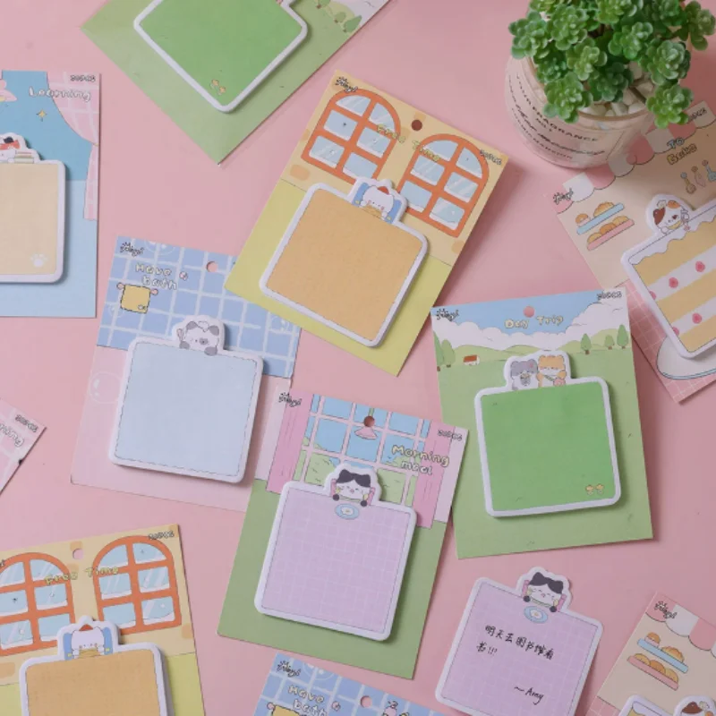 36pcs/lot Kawaii Cat Memo Pad Sticky Notes Cute N Times Stationery Label Notepad Bookmark Post School Supplies