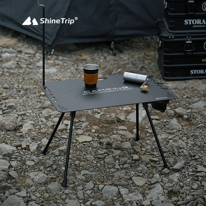 

Mountain Fun Outdoor Folding Table Aluminum Camping Tactical Table Lightweight Multifunctional Picnic Table Blackened Outdoor