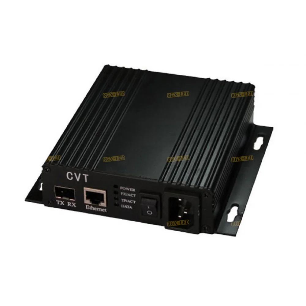 Fiber optic converters are used to transmit data over long distances Novastar CVT310