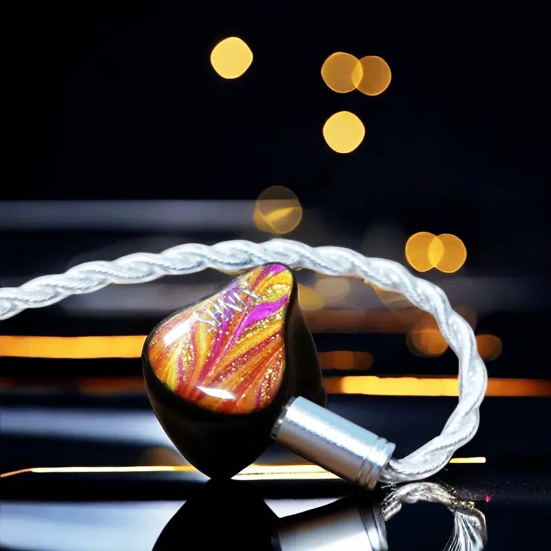 Проводные наушники XINHS HS01, 1DD + 4BA, Hi-Fi, IEM, высокая яркость