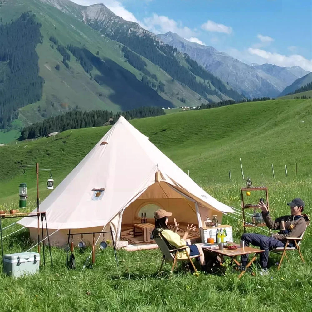 Outdoor Yurt Camping - Canvas Tent 4 Seasons 5m Yurt