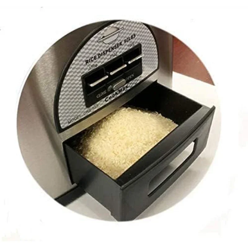 CRB-55S Stainless Steel Rice Dispenser 50 Pounds,large By C&H Solutions