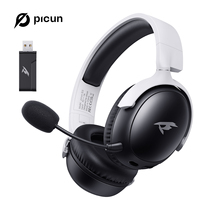 Picun G3 2.4GHz Wireless Gaming Headset Low Latency 53mm 3D Spatial Audio ENC Mic HD Call Bluetooth Headphones for Gamer PC PS5