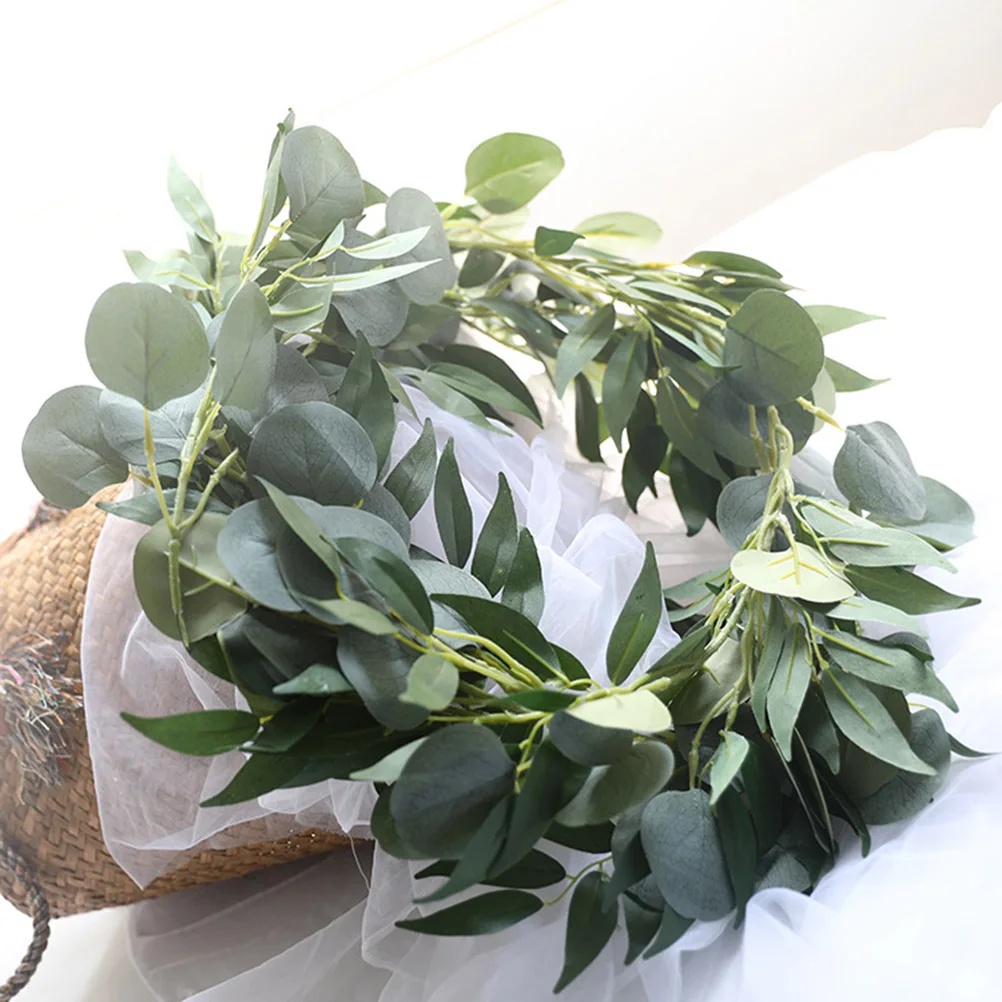 

Artificial Willow Leaves Vivid Plants for Wedding Home Decor Simulation Greenery Cloth Eucalyptus Vine Party Bedroom