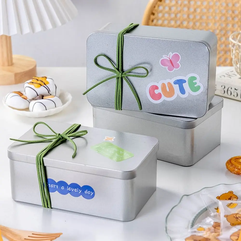 Tinplate Box Storage Box Photocard Storage Case Jewelry Box Candy Case Square Container Metal Case