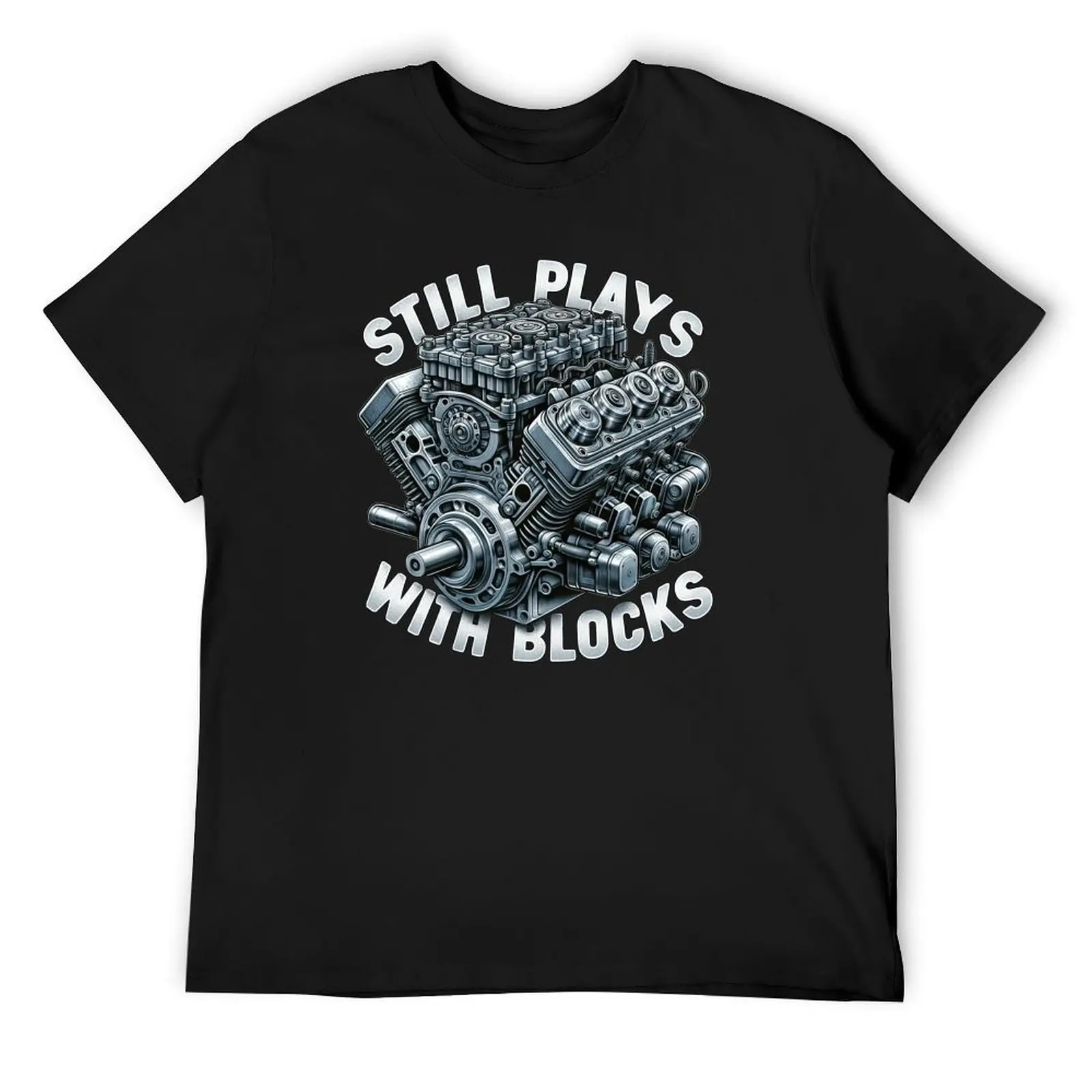 Mechanic Heart: Still Plays With Blocks T-Shirt boys whites plain tees plus sizes mens clothing