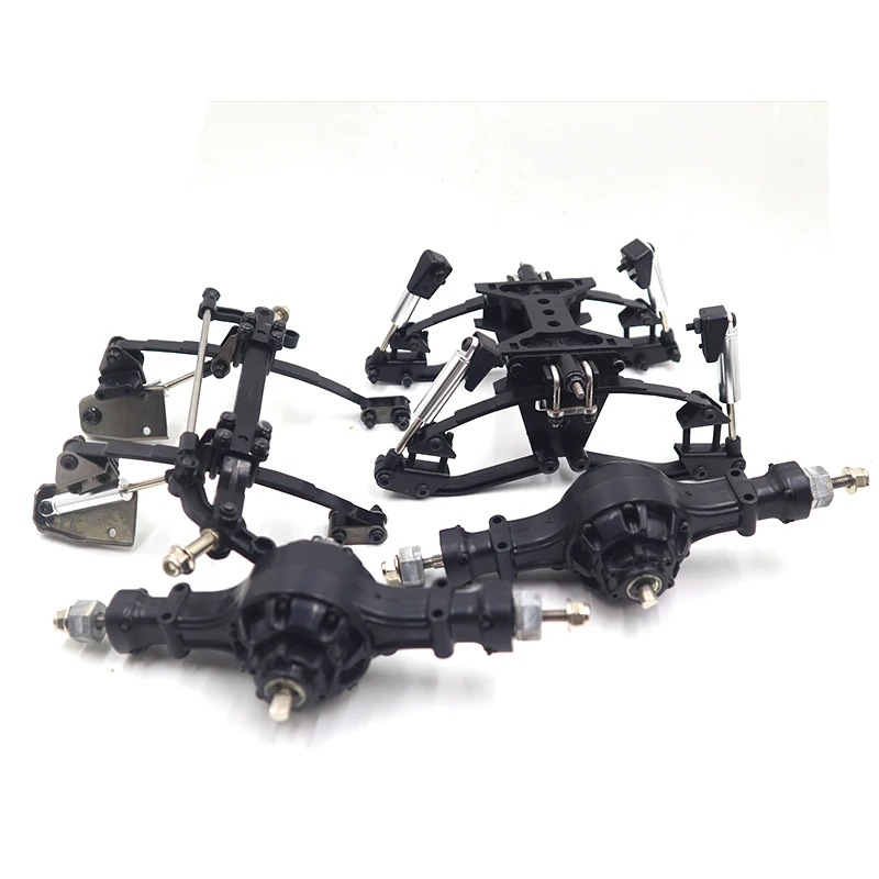 Metal Front/rear Suspension Rear Through Axle Kit for 1/14 Tamiya RC Truck Trailer Scania 770S Actros 3363 Volvo MAN F2000 Parts
