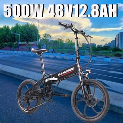 Foldable Electric Bike 500W motor 48V12.8AH lithium battery 40KM/H urban traffic Electric bicycle mountain Electric bicycle