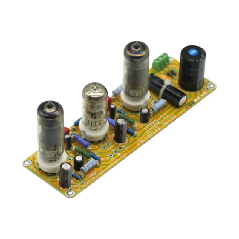 1PCS 6N1+6P1 Valve Stereo Amplifier Board Vacuum Tube Amplifiers Filament AC Power Supply + 3pcs Tubes NEW