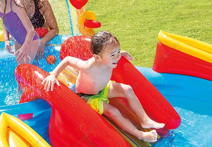 Original Genuine Goods Intex Rainbow Slide Inflatable Swimming Pool Paddling Pool Children Sand Basin Ocean Ball Pool 57453