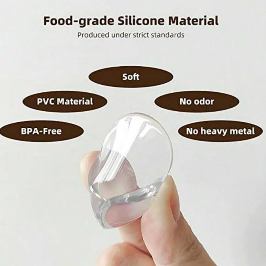 10 قطعة حامي سيليكون السلامة الجدول ركن حافة غطاء للحماية مقبس كهربائي الأطفال المضادة للتصادم الحرس #5