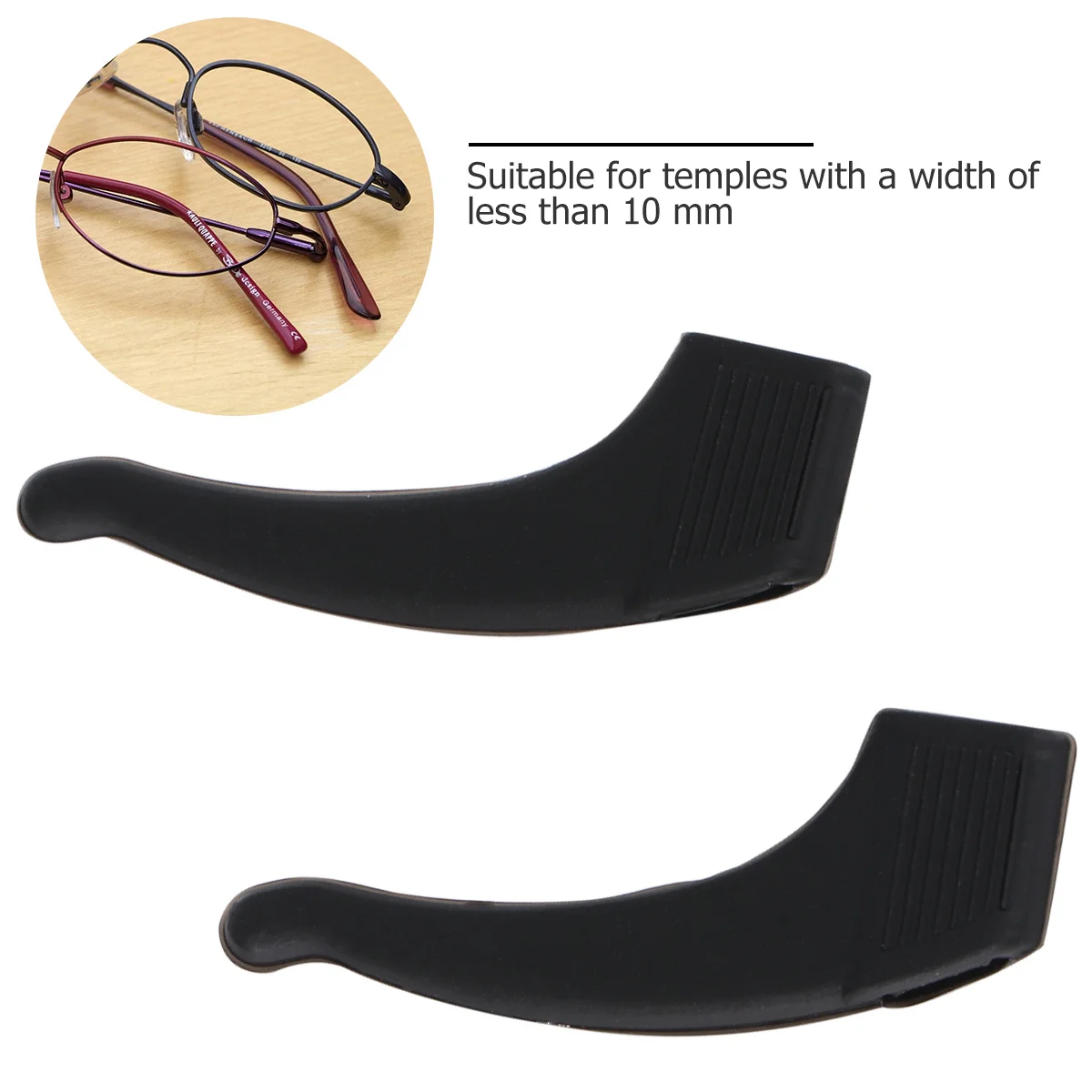 

Anti-Slip Ear Hooks Silicone Sleeve For Glasses Lightweight Non-Slip Cover Comfortable Fit For Running Climbing Outdoor
