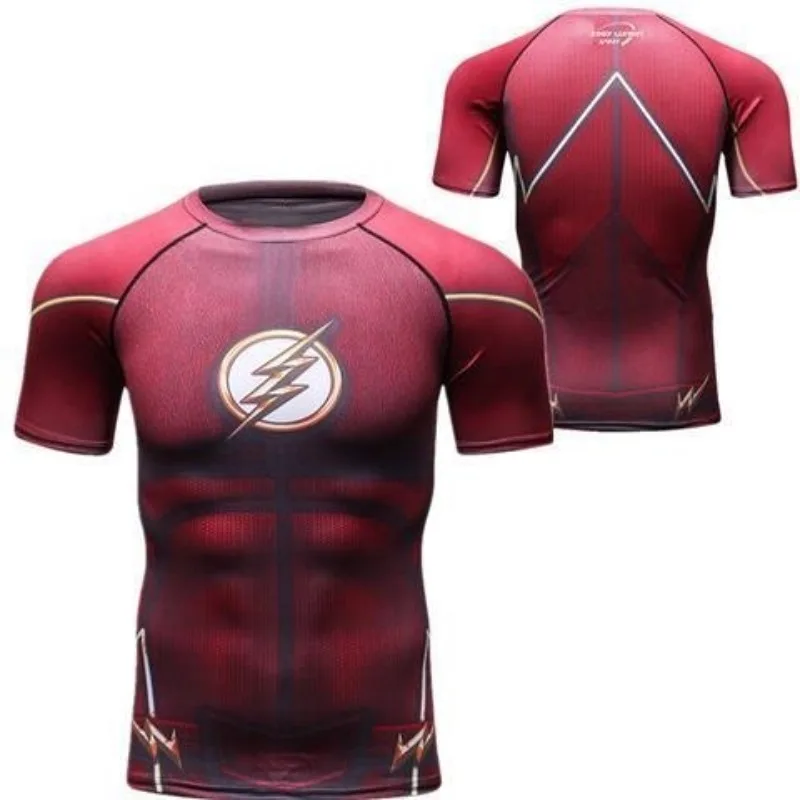 2026 New Brand Fitness Compression T-Shirt Men Short Sleeve 3D Exercise Tops Men T Shirt Summer Casual Tshirt FamilyMatching