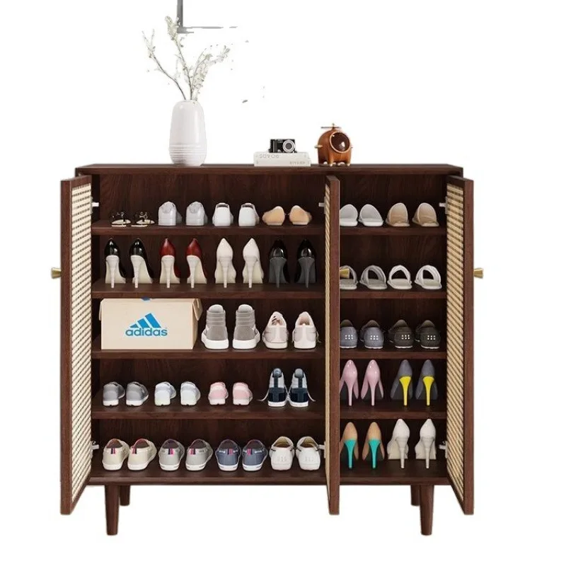 

retro style, solid wood shoe cabinet, home door storage cabinet