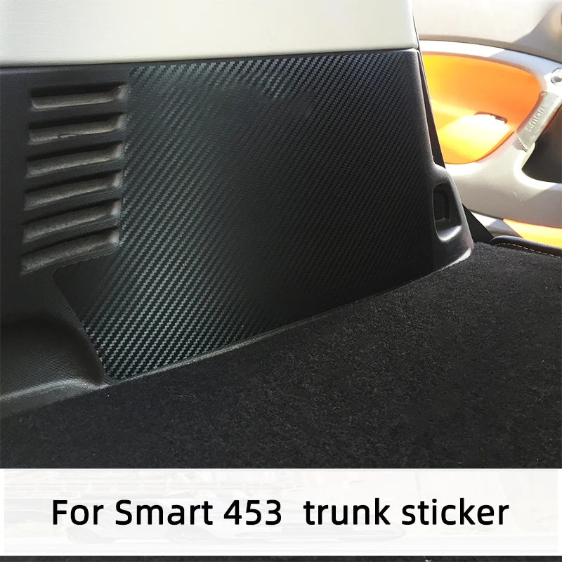 For Smart 453 Fortwo Scratch-resistant Carbon Fiber Protection Decals Car Decoration Parts Trunk Protection Stickers Car Styling