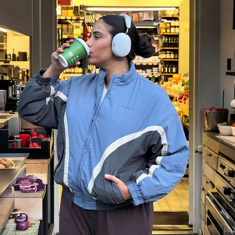 

Легкая хлопковая куртка женская на молнии с воротником-стойкой, новая базовая модель для осени-зимы, повседневное пальто для весны, модная.