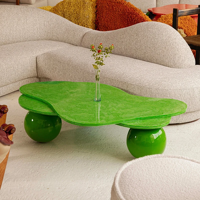 

Modern style fiberglass shape coffee table coffee table