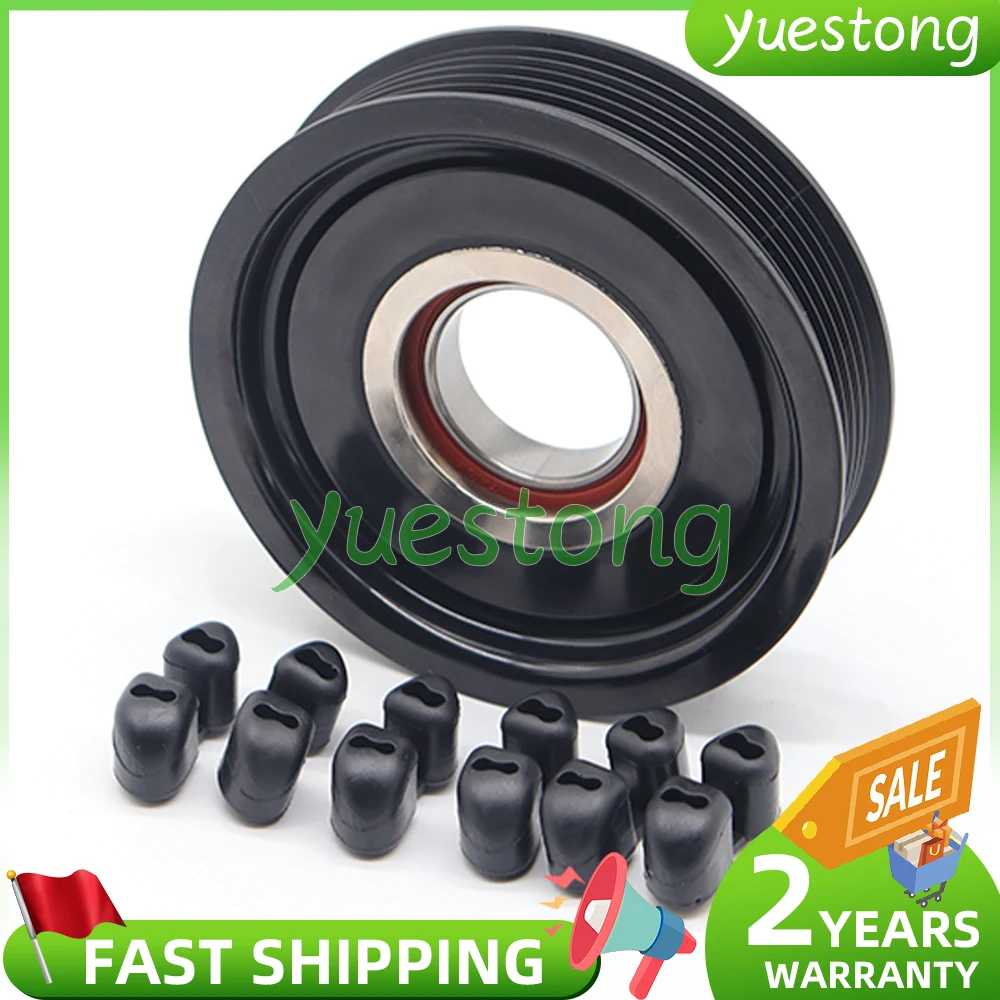 

For Mercedes W211 E220 E350 E320 E280 C W203 VITO W639 W906 AC Compressor Clutch Pulley＆Rubber 0002341412 4471906761 A0012308111