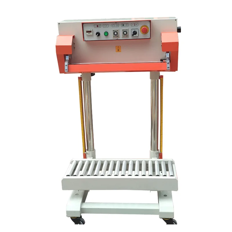 Pneumatic Vertical Band Continuous Conveyor Packing Bag Sealer Rice Grain Plastic Bag Sealing Machine