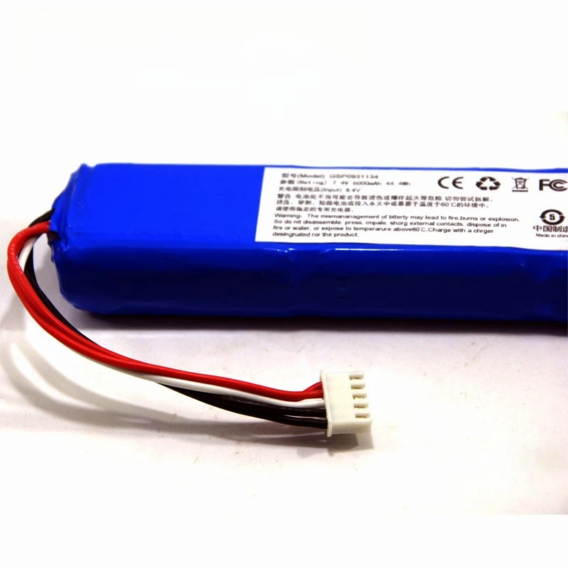 7.4V 6000mAh Suitable for JBL War Drum Xtreme GSP0931134 7.4V 6000mAh Exceeding Long Range Durable Rechargeable Battery