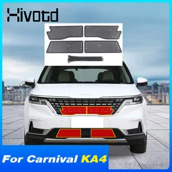 Front Car Grille Insect Net Stainless Steel Car Insect Screening  Exterior Decoration Accessories For Kia Carnival KA4 2023 2024