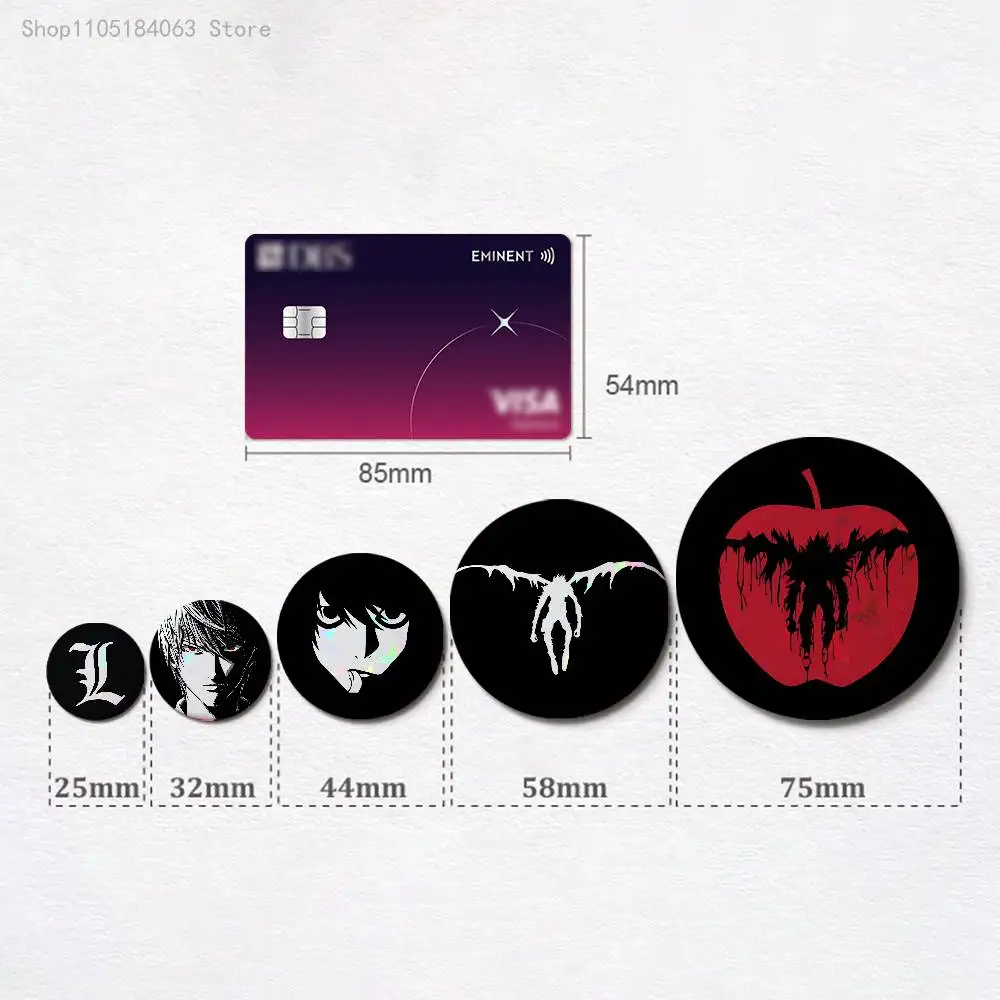 D-Death N-Note Misa L Yagami Badges Button Round Creative Pin Brooch Badge Bag Decor Accessories Fans Collect Friends Gifts