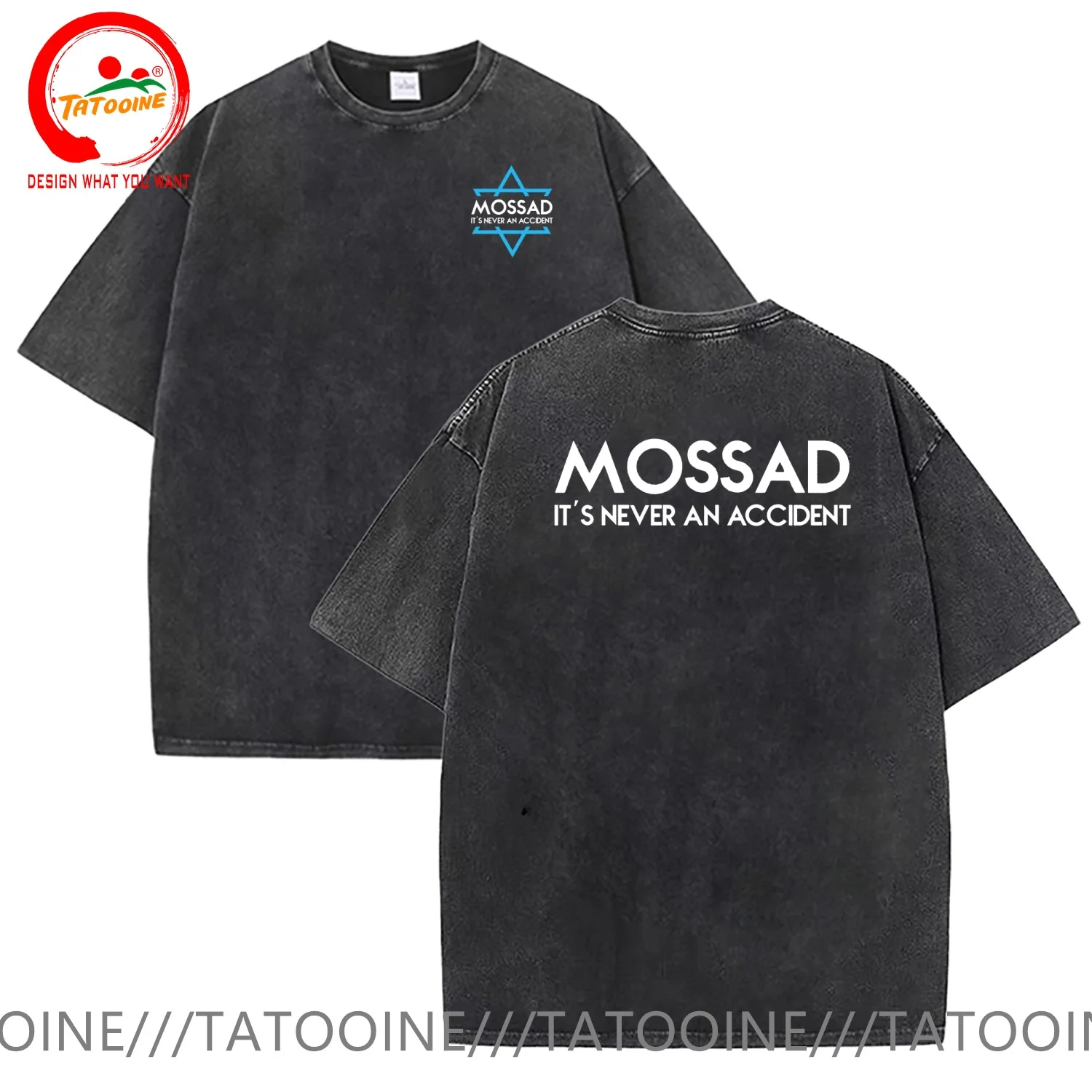 Israeli Mossad IDF Israel Secret Service T Shirt Men Fashion Trendy Casual Clothing Stylish Tops Tee Shirt Leisure Tshirt Men's
