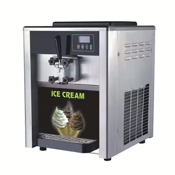 

New Commercial Single Head Frozen Yogurt Soft Ice Cream Maker Floor Standing Automatic Soft Ice Cream Machine
