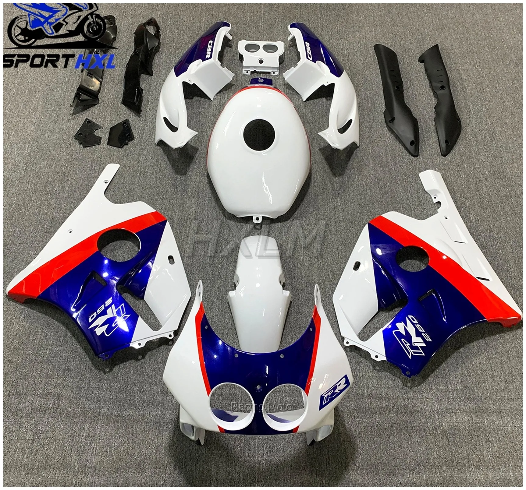 Injection Fairings For HONDA white gloss CBR 250 250RR CBR250 RR CC MC22 CBR250RR | Racing Motor Store