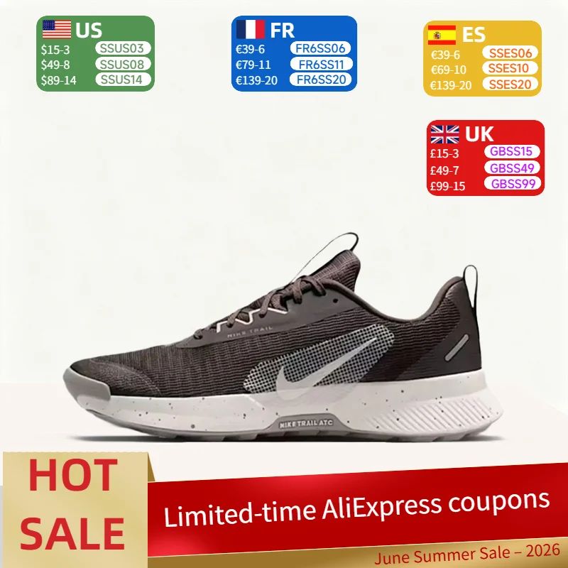 Nike Juniper Irail 3: Minimalist, Durable, Non-Slip, Soft Low-Top Trail Running Shoes for Men  Dark Brown and White FQ0904-203