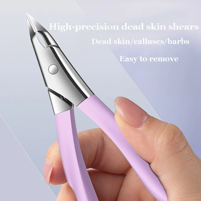 Roestvrijstalen dode huid tondeuse nagelverzorgingsset, adelaarsnaveltang, dode huid tondeuse, nagel trimgereedschapset, nagelknipperset