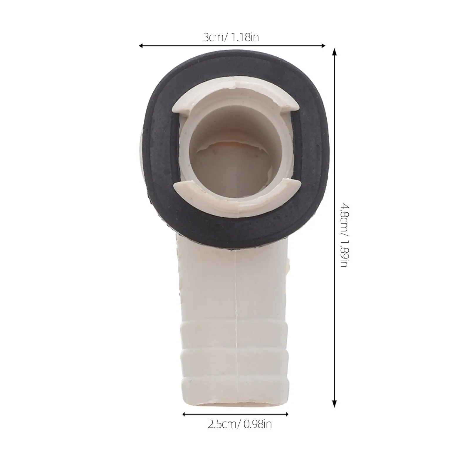 4 Pcs 19mm AC Drain Fitting Unit Hose Connector Air Conditioning Elbow Extension Adapter 3/4 Inch Tube