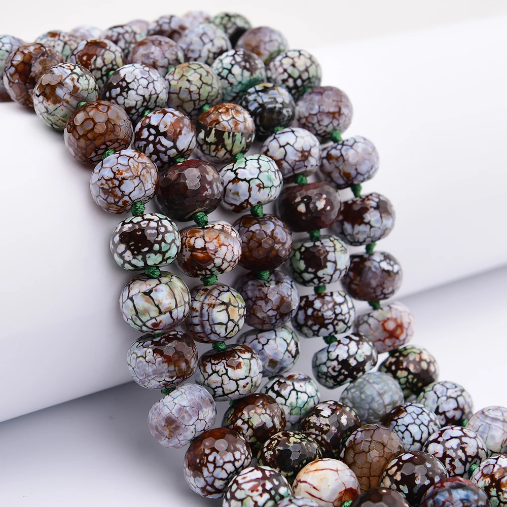 APDGG 15x20mm Natural Mix Green Dragon Vein Agate Wheel Shape Cutting Nugget Loose Beads 16