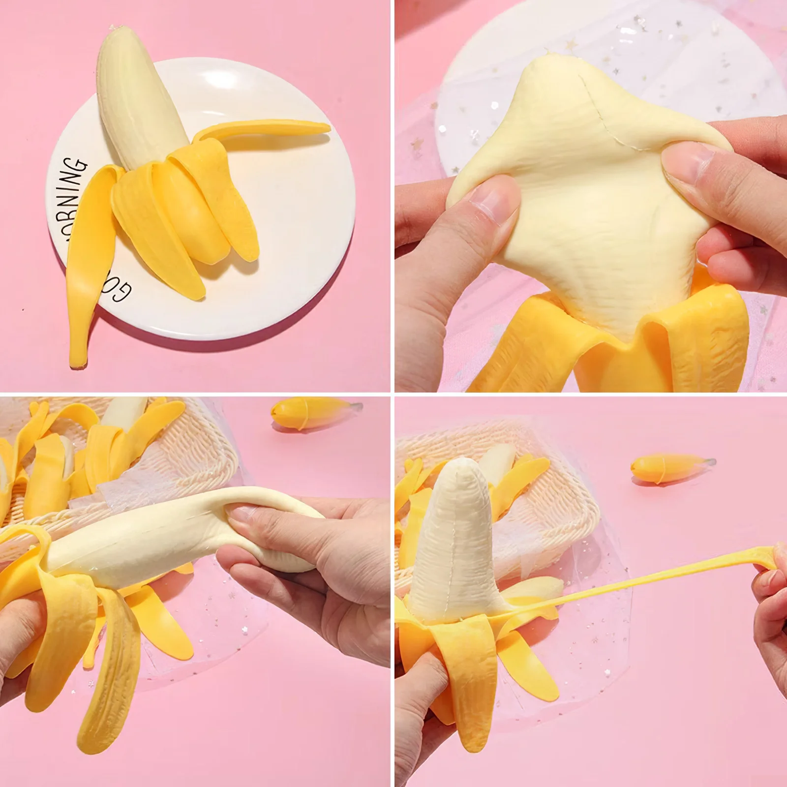 Toy Children’s Toys April Fool\'s Party Slow Rising Toy Peeling Reliever Banana