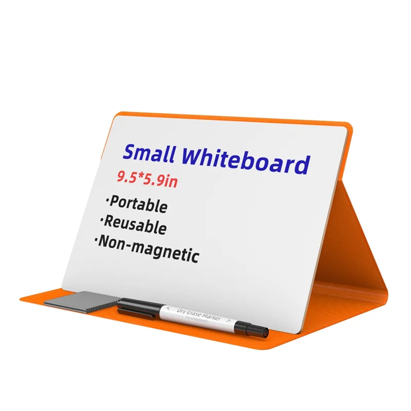 Portable Small Whiteboard, Reusable Mini Magnet Dry Erase Board With Marker Wipe Cloth Magnetic Dry Erase Board
