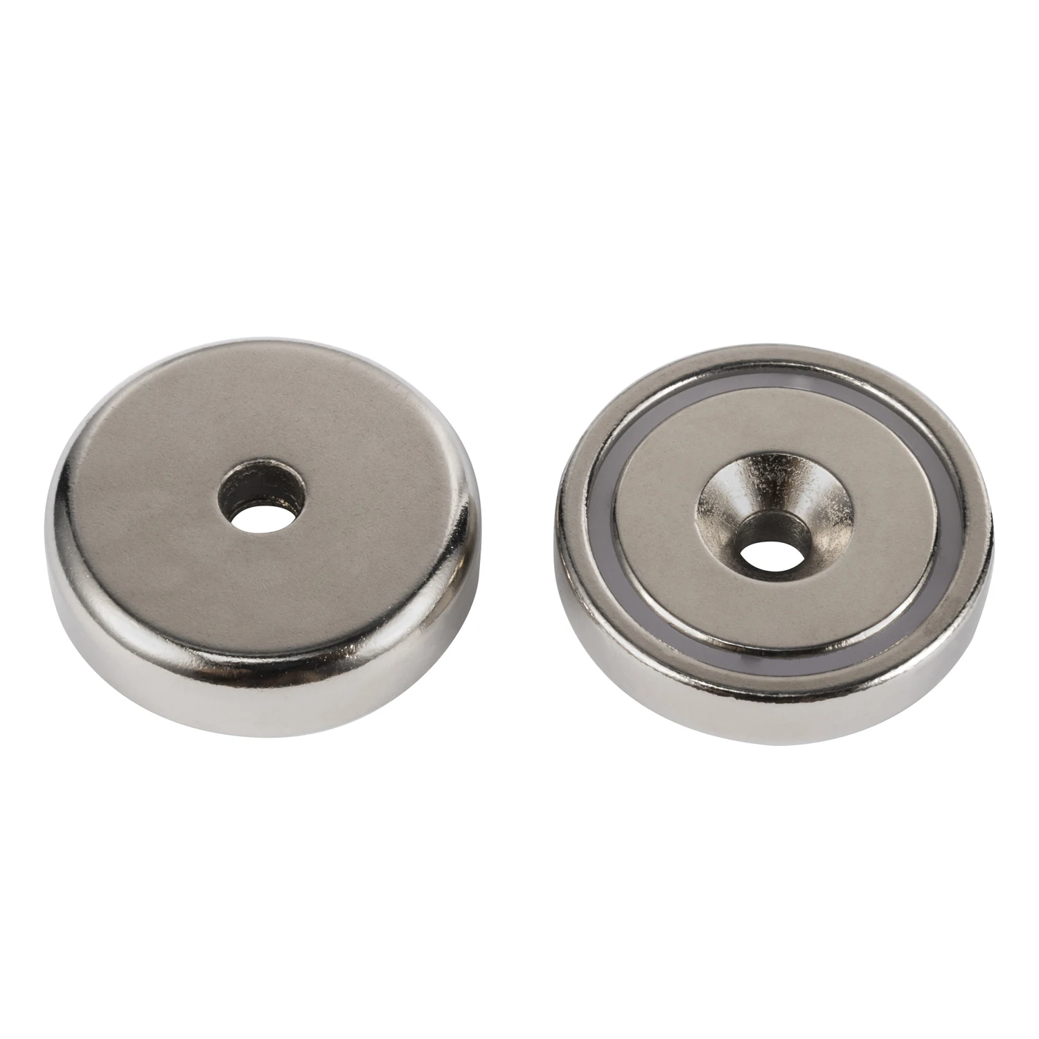 Strong Neodymium Round Base Cup Magnet Rare Earth Magnets with Countersunk Hole and Stainless Screws for Craft Office