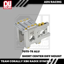 ADU Racing CENTER DIFF GEAR COVER MOUNT SET CNC 7075 T6 ALUMINIOWY DO TEAM CORALLY SPARK XB6 RADIX SYNCRO